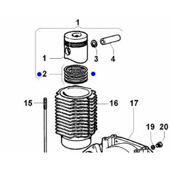 SÉRIE DE SEGMENTS +0,5 LOMBARDINI RUGGERINI RD290