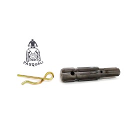 KIT Adaptador eje + Pasador Toma Fuerza Tractor Pasquali