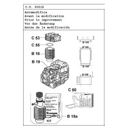 CYLINDER + PISTON KIT LOMBARDINI 9LD561-2