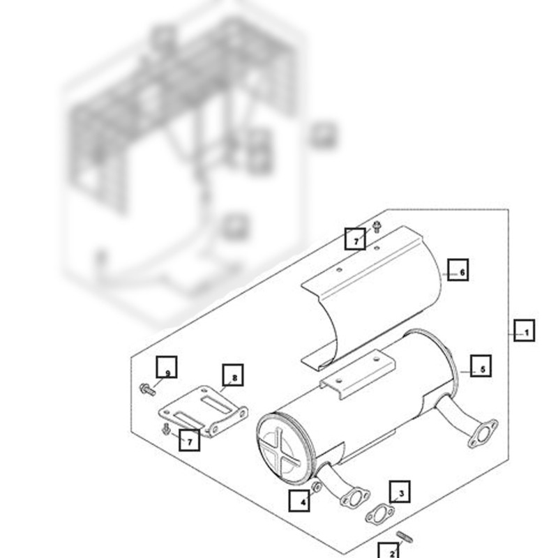 Repuesto Silenciador Kohler CH 740