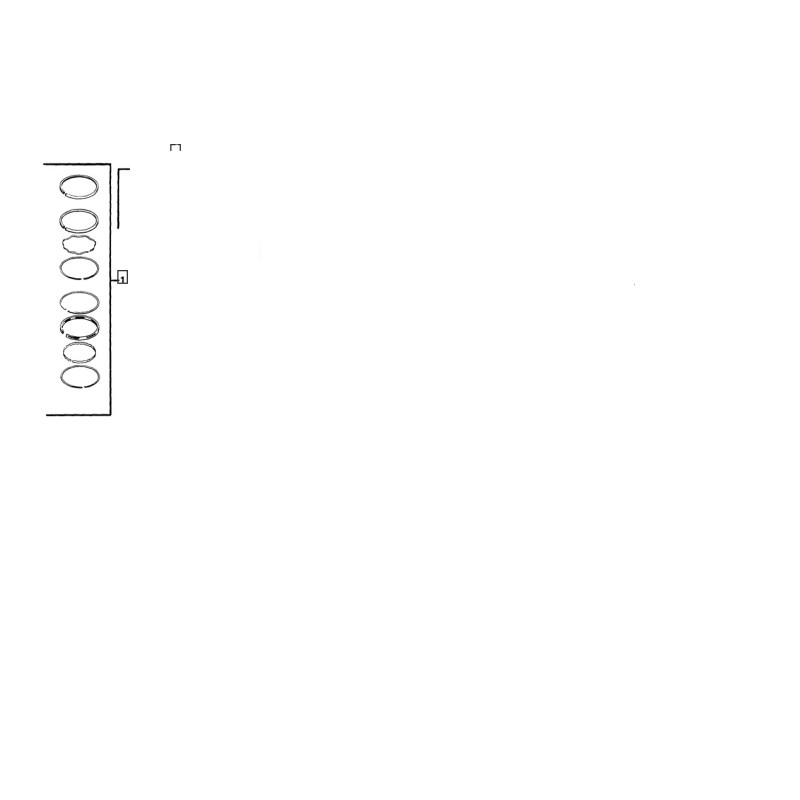 Jeu de segments (STD) Style B1.2mm CH 730 CV,ECH,KT,SV,ZT...