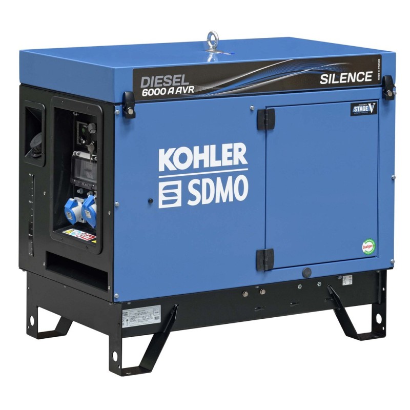 6000 A Diesel Generator Set SILENCE AVR C5