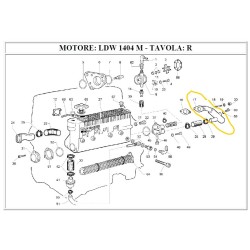 Pipe exhaust Lombardini Marine LDW 1404 M
