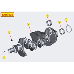 Coussinets de vilebrequin et KDI2504
