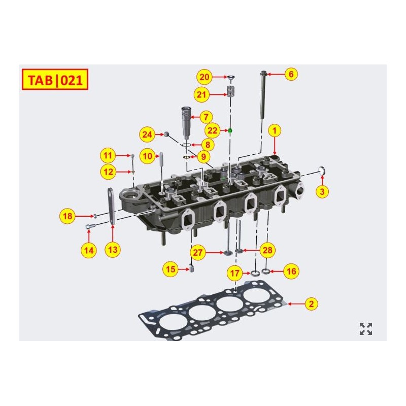 Tornillos De Culata KDI 1903/2504 TCR