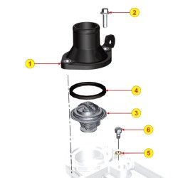 Couvercle de thermostat KDI Kohler