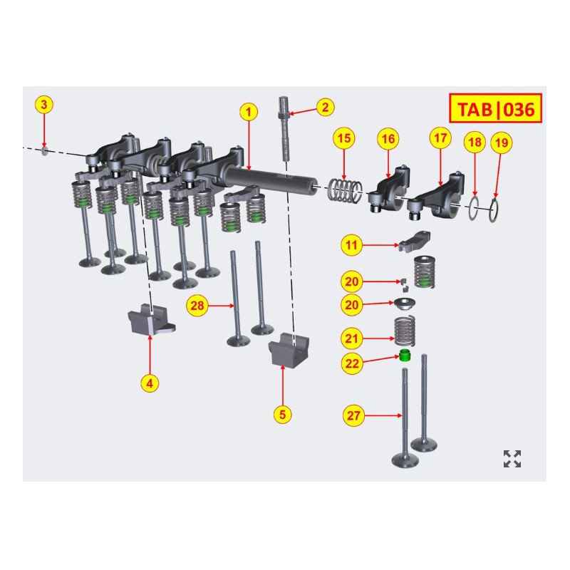 ROCKER ARM KIT 1903 TCR/M