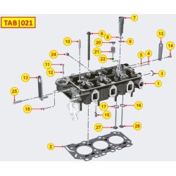 Gasket cylinder head 2 holes
