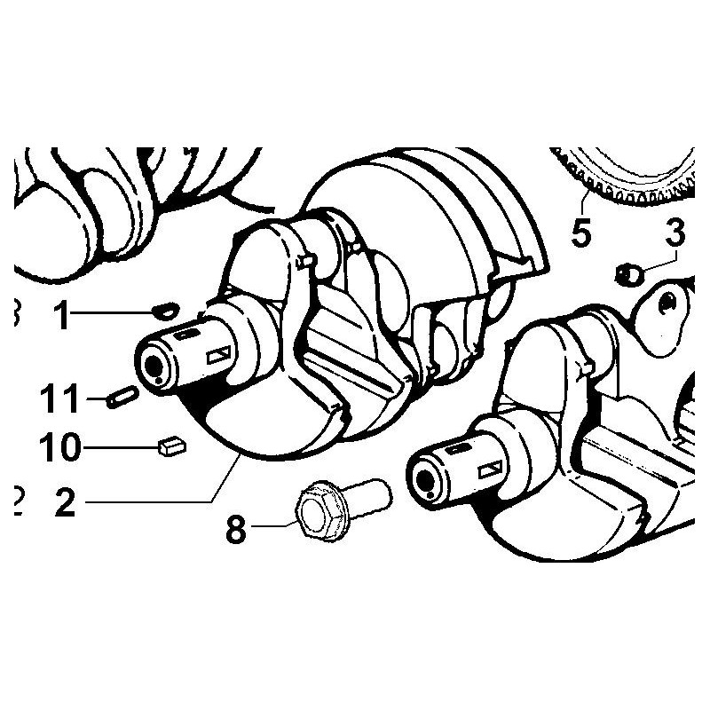 Crankshaft LDW502-903-1204-1404