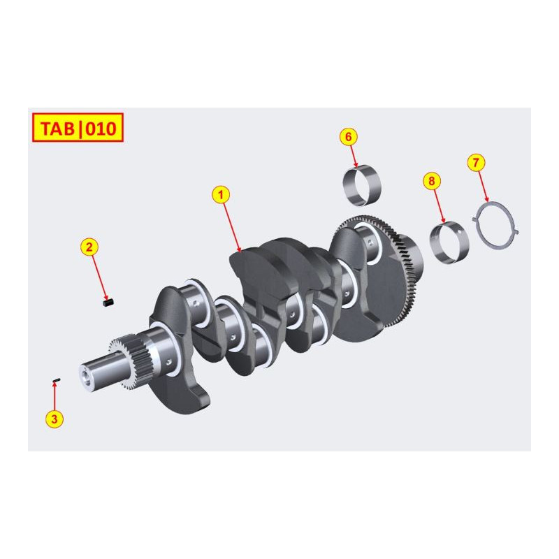 Crankshaft and KDI2504 bushings