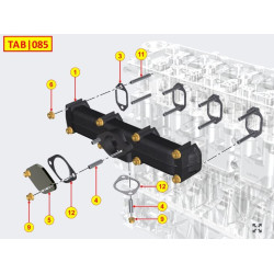 Collecteur echappement KDI2504 M