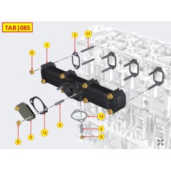 Collector exhaust KDI2504 M