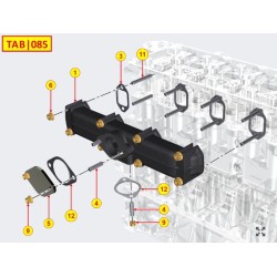 Gasket KDI 2504 exhaust Collector