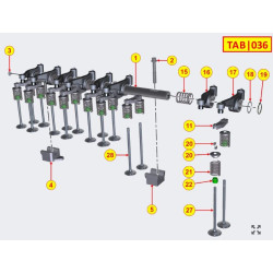 Kit culbuteur KDI2504 TCR/M
