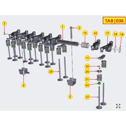 Rocker arm kit KDI2504 TCR/M