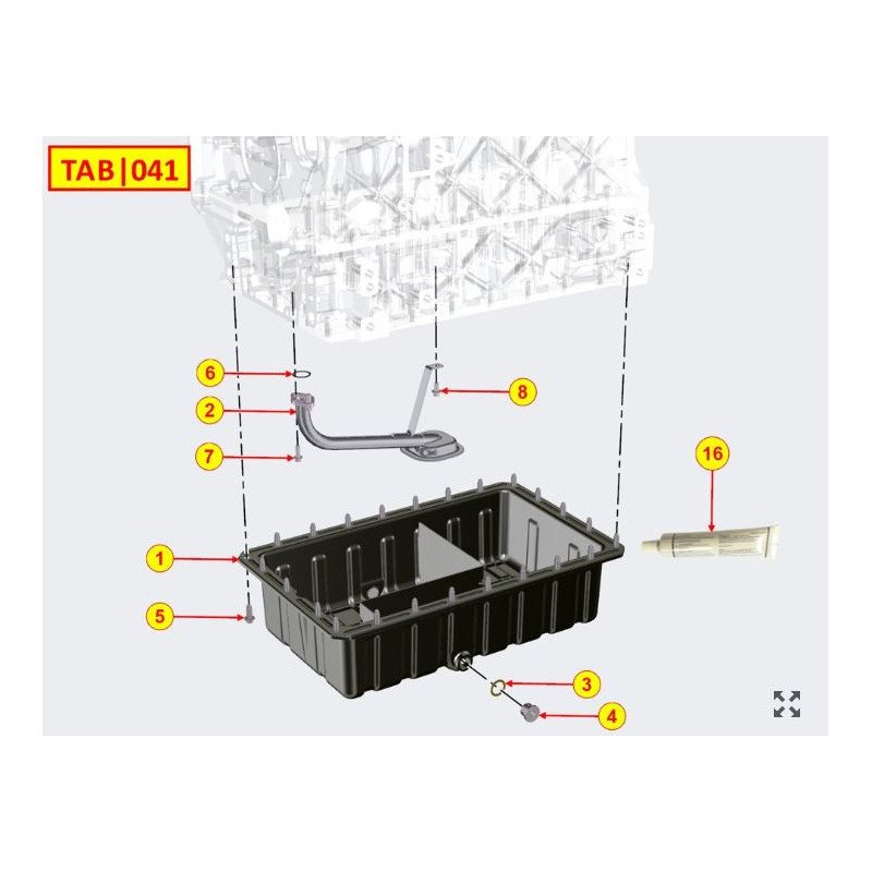 KDI2504M/TCR oil pan