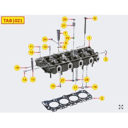 Culata Completa KDI2504 M /TCR