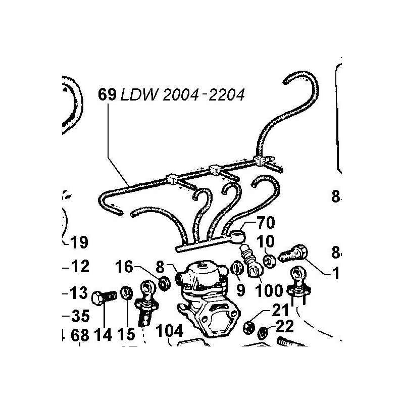 Tuyau de carburant LDW2004-2204
