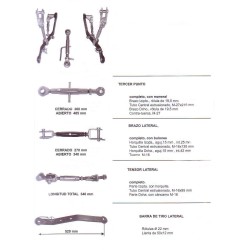 Pasquali Hook Kits Pasquali Side Draw Bar Kit, Side Tensioner, Side Arm, Third Point